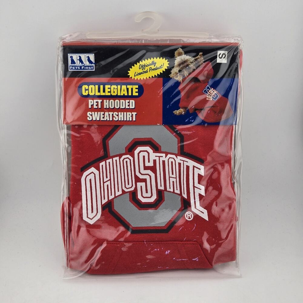 Ohio State Buckeyes Pet Hooded Sweatshirt Size Small Pets First Collegiate New